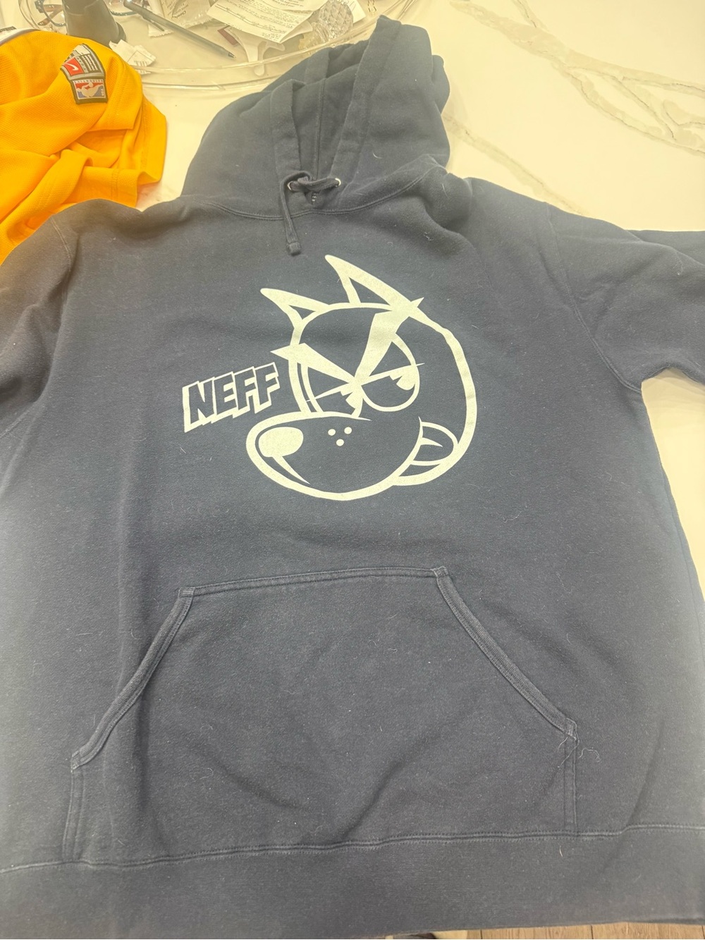 Neff Men's Black Long Sleeve Cotton Hoodie